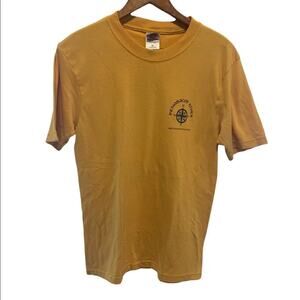Maine whitewater rafting river sports yellow souvenir tee shirt in Sz M softee